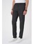 Comfort Fit Kırçıllı Beli Lastikli Siyah Jogger Pantolon P 1176 3