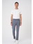Comfort Fit Belden Kumaş Kemerli Pamuk Koyu Gri Jogger Pantolon P 1154 1