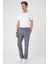 Comfort Fit Belden Kumaş Kemerli Pamuk Koyu Gri Jogger Pantolon P 1154 2