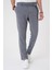 Comfort Fit Belden Kumaş Kemerli Pamuk Koyu Gri Jogger Pantolon P 1154 4