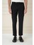 Comfort Fit Beli Lastikli Yan Cep Siyah Jogger Pantolon P 1150 1