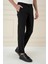 Comfort Fit Beli Lastikli Yan Cep Siyah Jogger Pantolon P 1150 3