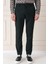 Comfort Fit Yan Cep Beli Lastikli Esnek Pamuk Siyah Jogger Pantolon P 1143 2