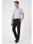 Comfort Fit Beli Lastikli Lacivert Jogger Pantolon P 1185 2