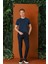 Slim Fit Yan Cep Esnek Pamuk Casuel Lacivert Pantolon P 1147 1
