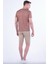 029 Slim Fit Bej Bermuda 3