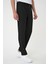 Comfort Fit Beli Lastikli Pileli Siyah Jogger Pantolon P 1182 4