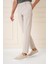 Comfort Fit Gofre Kumaş Pileli Pamuk Casuel Bej Pantolon P 1148 4