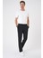 Comfort Beli Lastikli Rayon Karışımlı Siyah Jogger Pantolon P 1194 2