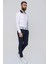 Slim Fit Yan Cep Esnek Pamuklu Casuel Lacivert Pantolon P 1088 4