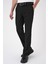 Comfort Fit Beli Lastikli Siyah Jogger Pantolon P 1185 4