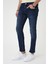 Denim 133 Slim Fit Beş Cepli Likralı Yıkamalı Koyu Mavi Jean Pantolon 5