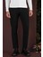 Slim Fit Yan Cepli Dokulu Esnek Casuel Siyah Pantolon P 1139 1