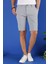 032 Slim Fit Gri Bermuda 2