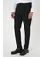 Comfort Fit Beli Tokalı Pileli Siyah Jogger Pantolon P 1170 3