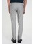 Comfort Fit Beli Lastikli Dokulu Gri Jogger Pantolon P 1192 5