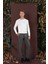 Slim Fit Yan Cepli Dokulu Esnek Casuel Antrasit Pantolon P 1139 2