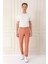 Comfort Fit Belden Kumaş Kemerli Pamuk Oranj Jogger Pantolon P 1154 1
