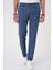 Comfort Fit Beli Lastikli Pileli Indigo Jogger Pantolon P 1182 2