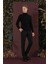 P 1135 Slim Fit Siyah Spor Pantolon 1