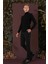 P 1135 Slim Fit Siyah Spor Pantolon 2