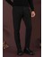 P 1135 Slim Fit Siyah Spor Pantolon 3