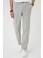 Comfort Fit Beli Lastikli Pileli Gri Jogger Pantolon P 1182 2