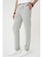 Comfort Fit Beli Lastikli Pileli Gri Jogger Pantolon P 1182 3