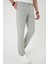 Comfort Fit Beli Lastikli Pileli Gri Jogger Pantolon P 1182 4