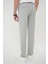 Comfort Fit Beli Lastikli Pileli Gri Jogger Pantolon P 1182 5
