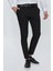 P 1077 Slim Fit Siyah Spor Pantolon 4