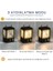 Ampul Solar Şarj Edilebilir 12 LED 1 Rustikli LED Kamp Lambası ( Lisinya ) 4