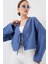 Önü Bağlamalı Keten Kimono 960 - Indigo 2
