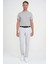 Slim Fit Yan Cepli Esnek Düz Koyu Taş Pamuk Pantolon P 1197 1