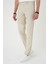 Comfort Beli Lastikli Rayon Karışımlı Krem Jogger Pantolon P 1194 5