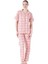 Kareli Desen Önden Düğmeli Bayan Pijama Takım 1