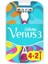 3 Renkli Kadınlar için Tek Kullanımlık Tıraş Bıçağı - Pürüzsüz Kayma ve Az Tahriş, 6'lı Paket 2