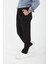 Fitilli Baggy Kalıp Erkek Pantolon - Siyah 5