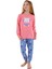 Kız Çocuk Pembe Pijama Takım 3696-2 1