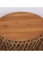 Mylamp Abaka Sehpa Teak Üst Tablalı 60 X45 cm 5