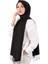 Siyah Çift Taraflı Ipek Şal 1