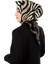 Gold Zebra Desen Twill Ipek Eşarp 2
