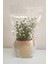 2 Adet Vazo Dahil,vazoda Çiçek,beyaz Yapay Çiçek,vazo Dekoratif Altın Mozaik Poliresin 10X15X5CM 4
