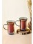 Füme 2'li Isıya Dayanıklı Çift Cidarlı Kulplu Cam Çay Bardağı 150 ml 1