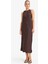 Halter Yaka Keten Kolsuz Maxi Elbise G1456AX25AU 5