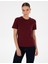 Kadın Vişne Regular Fit Basic Tişört 50310543-VR223 1