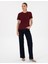Kadın Vişne Regular Fit Basic Tişört 50310543-VR223 4