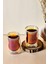 Colors 2'li Isıya Dayanıklı Çift Cidarlı Cam Çay Bardağı 140 ml 1