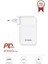 TRM-1027 Beyaz 20000 Mah Type-C + Lightning + USB Taşınabilir 22,5 W Hızlı Şarj Dijital Göstergeli Powerbank 1