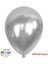 Gümüş Balon Desensiz Renkli Balon Metalik Balon Normal Ebat 100'LÜ Paket 1